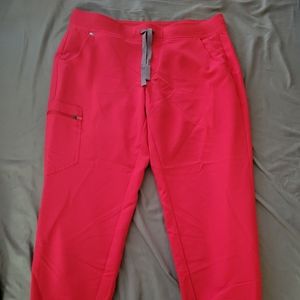 NWOT Figs Zamora joggers Limited edition red
